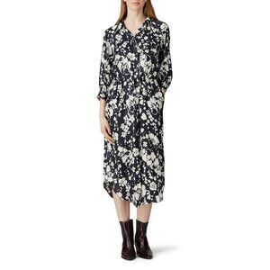 Joie Navy and White Floral Dress